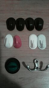 Retro: kolíčky na prádlo, prádel. šňůry, kroužky, žabky aj. - 13