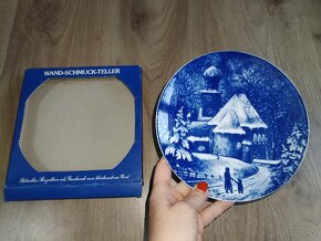 Porcelánové dekorativní talíře ZIMA - 13