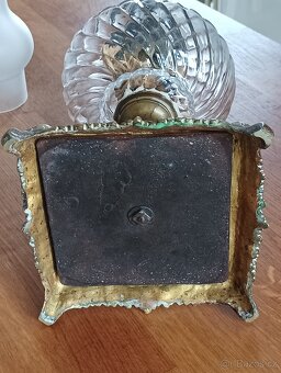 STAROŽITNÁ SECESNÍ PETROLEJOVÁ LAMPA EHRICH & GRAETZ-19.STOL - 13