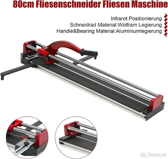 Řezačka na obklad 800 mm Profi s ložisky - nepoužitá - 13