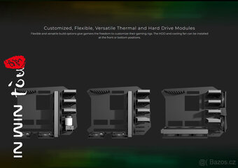 In Win D-FRAME 2.0 black/green + 1065W zdroj D-FRAME 2.0 - 13