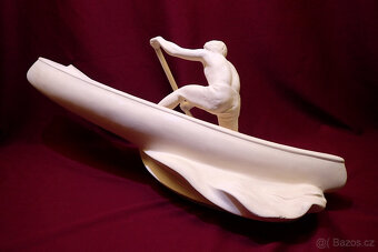 Kánoista na divoké vodě - socha - Bechyně - 13