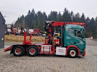 Lesovoz LESOVÚZ Scania V8 R580 do drewna lasu stos dłużyca - 13