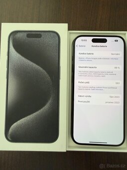 IPhone 15 pro 128GB black titanum vesmírně černý - 13
