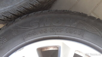 alu disky BMW 5x120 r17, zimní pneu 225/55/17 6mm - 13