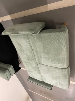 Manšestrová rozkládací pohovka 218 см - 13