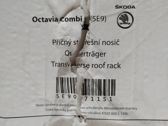 OCTAVIA III kombi - střešní nosič originál Škoda 5E9071151 - 13