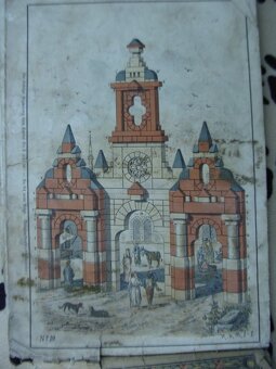 Richterova kamenná stavebnice kolem r.1880 + katalog - 13