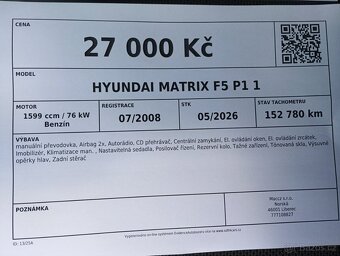 Hyundai Matrix F5 P1 1 - 13