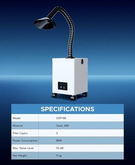 Odsávání CO2 laser OMTech - 13