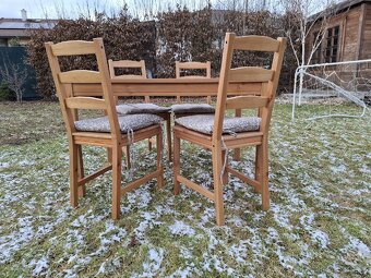 Jokkmokk stůl IKEA + 4 židle - 13