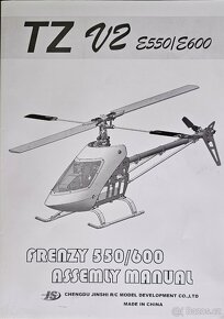 Nová stavebnice TZ Frenzy 600E DFC elektrická 3D helikoptéra - 13