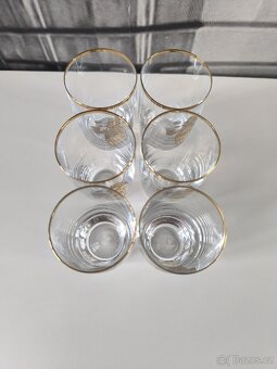 Sada 6ti ks starožitných skleniček - Švejk - 13