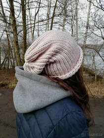 Nová pletená čepice 2v1 - 13