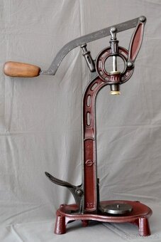Velmi stará francouzska špuntovačka láhví, 70cm - 13
