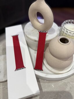 Luxusní, červený pásek na hodinky Apple Watch - 13