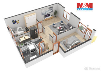 Prodej bytu 3+1 67 m², Městec Králové, ul. Janáčkova - 13