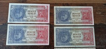 Bankovky a státovky 1919-1945, ČSR. Protektorát. - 13