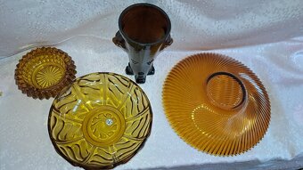 RETRO JANTAROVÉ SKLO UNION ŘÍMSKÁ ČÍŠE - 13