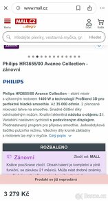 Výkonný stolní mixer philips - skleněná nadoba - 13