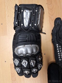 Kožené rukavice na motorku velikost L - 13