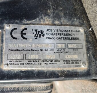 Tahačový válec - Válcový stroj JCB VM75 Vibromax - 13