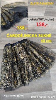 Čarodějnické pláště, sukně, sety.. SLEVY  - 13