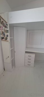 Postel Palanda Patrová postel Psací Stůl Skříň - 13