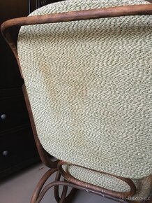 Starožitné houpací křeslo Thonet - 13