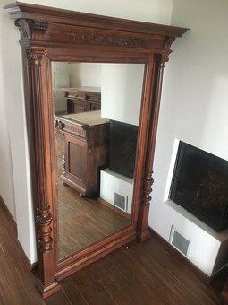 Luxusní historický nábytek Biedermeier z masivu a mramoru – - 13