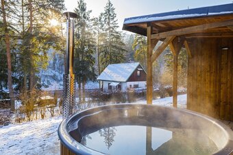 Podsklepená chata č. H1 - Chaty Na Rybárně - bazén, sauna - 13