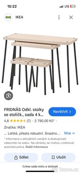 Sada stolků a stoliček Fridnäs - 13