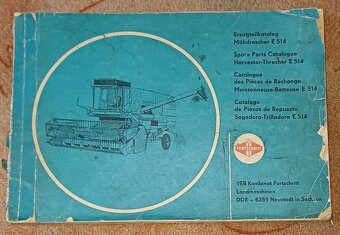 Prodám originální knihy k samojízdným kombajnům Fortschritt - 13