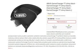 Časovkařská přilba Abus GameChanger TT shiny black - 13