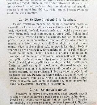 Kuchařská kniha z roku 1914, dobová vazba, zlacený popis - 13