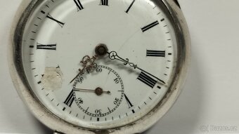 Staré stříbrné kapesní hodinky, stříbro, ag, zasiláme ihned - 13