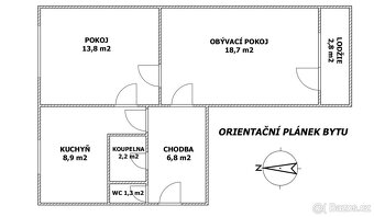 Byt 2+1/L, 56 m2, Praha 9 - Strašnice - 13
