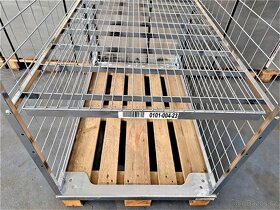 Koše pletivove, gitterbox kovový kôš 120x80x220cm.+Polička 3 - 13