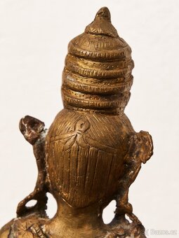 Bronzová socha bodhisattvy Avalókitéšvary (Padmapáni) - 13