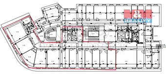 Pronájem kancelářského prostoru, 362 m²,Praha, ul.Opletalova - 13