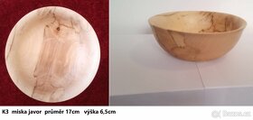 Dřevěné misky -krásný a praktický dárek - 13