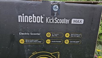 Elektrická koloběžka Ninebot Segway MAX G30E II jako NOVÁ. - 13