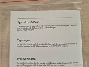 NOVÉ Štítky, typové osvědčení tažného Octavia 1 - 13