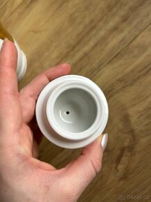 Konvice, porcelán, Thun, bílá, zdobená - 13