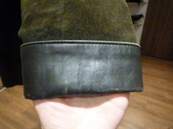 Kožený dámský kabát s pravým liščím límcem. Vel. 40-44. - 13