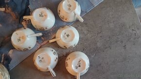 Prodám krásný retro mocca kávový/čajový servis EPIAG D.E. - 13