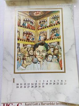 Karel Gott obrazy -kalendář z roku 1994 - 13
