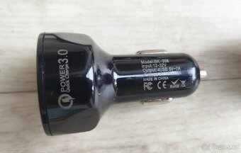 CL multi USB rychlonabíječky do auta,s LCD,podsvícením,QC3.0 - 13