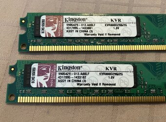 Paměti RAM do PC, typu DDR, DDR2 a DDR3, uvedená cena je za - 13