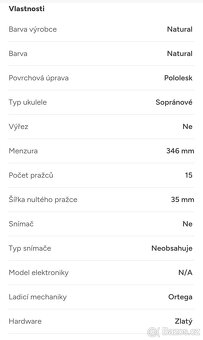 Ukulele soprán masivní Ortega - 13